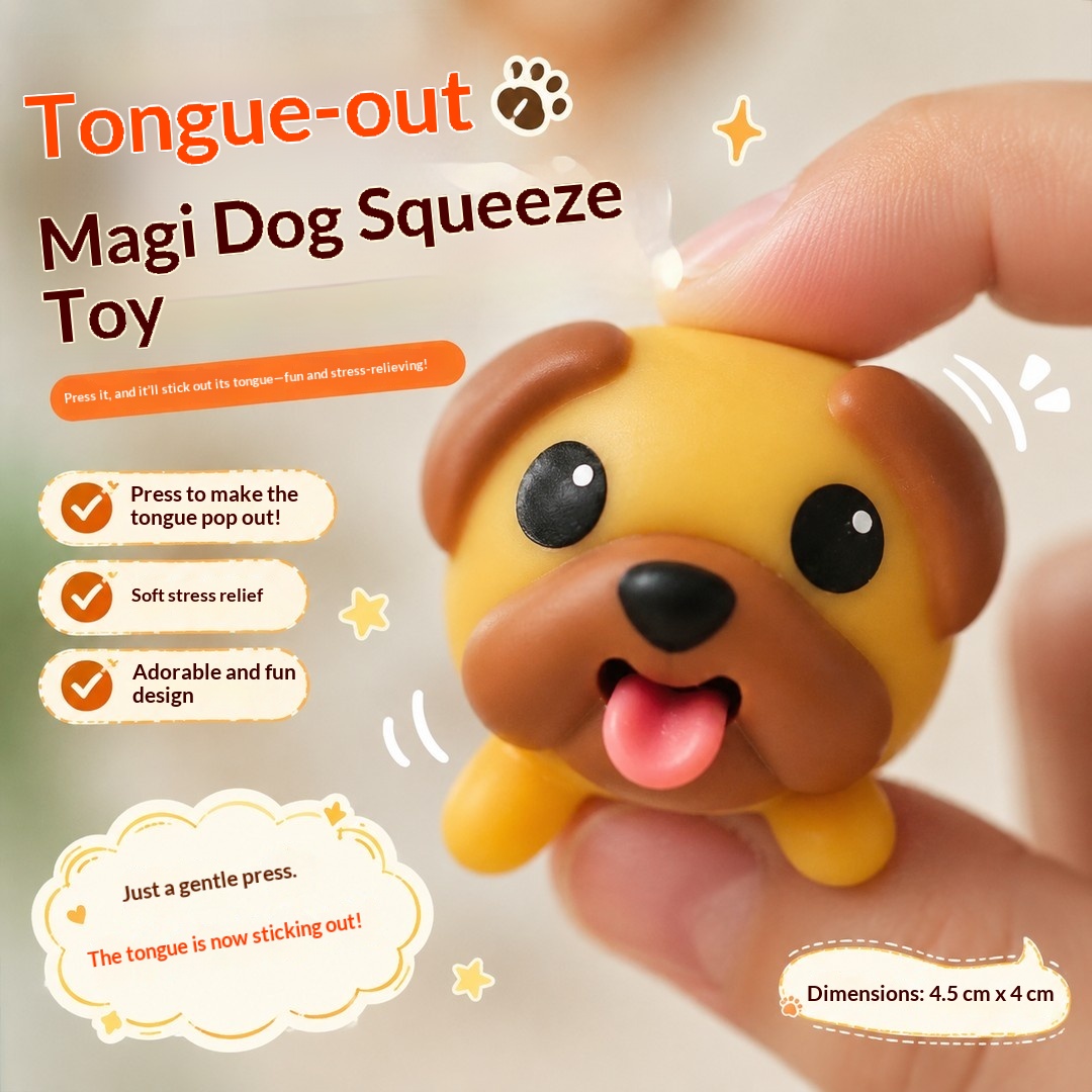 Prank Toys - Cute Tongue Out Dog Squishy Toy