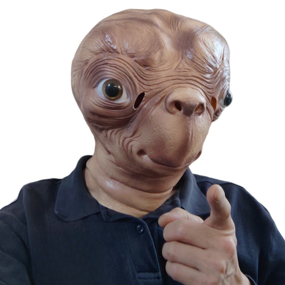 Latex Alien Mask Realistic - Realistic ET Alien Latex Mask Halloween