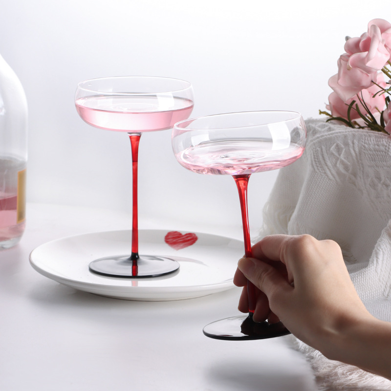 Glow In The Dark Party Glasses - 2/1 Chiếc 220Ml Pha Lê Đỏ