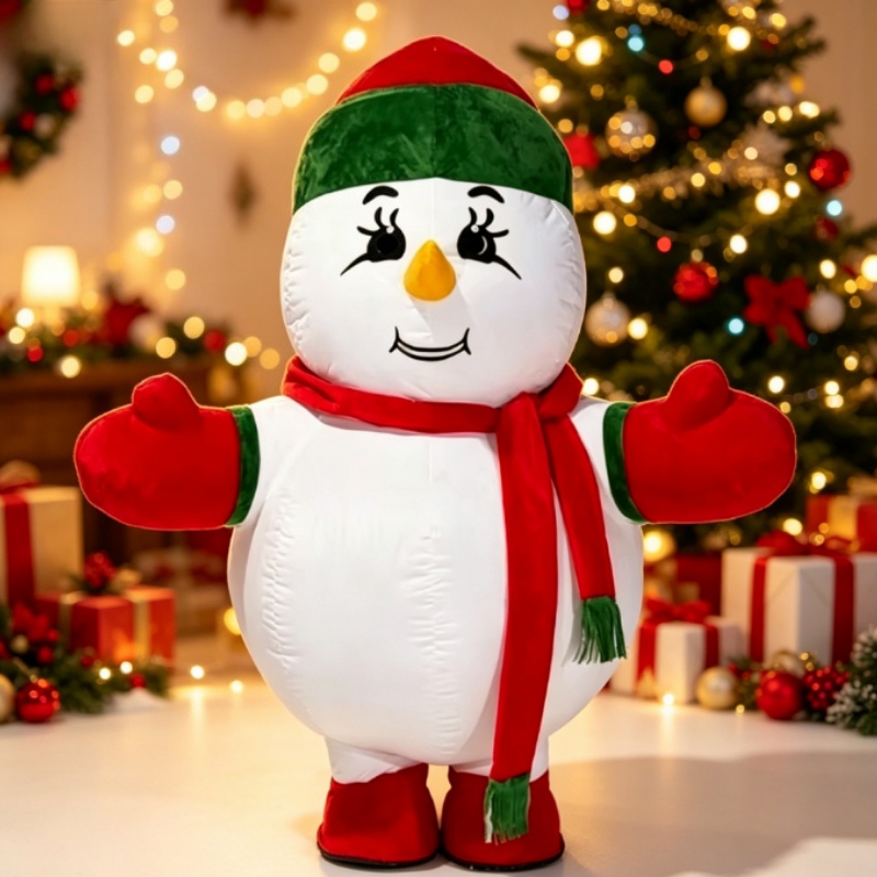 Inflatable Snowman Mascot Cost - đánh giá và giá Costumes