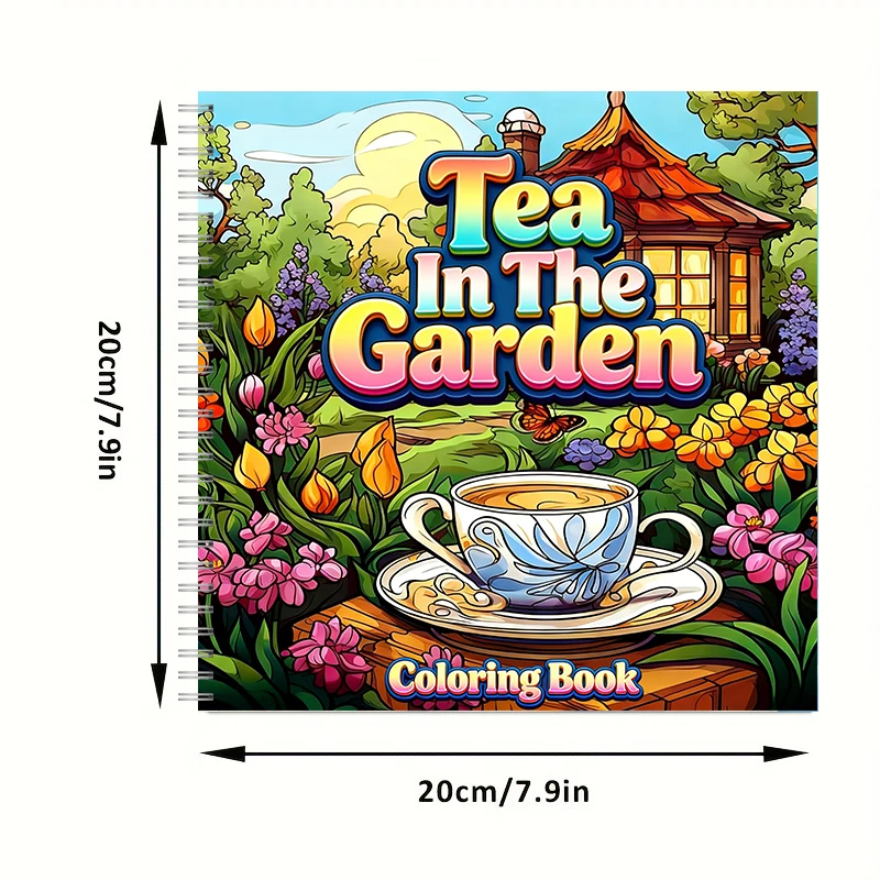 Tea In The Gardens Coloring Bo - đánh giá và giá Party Supplies