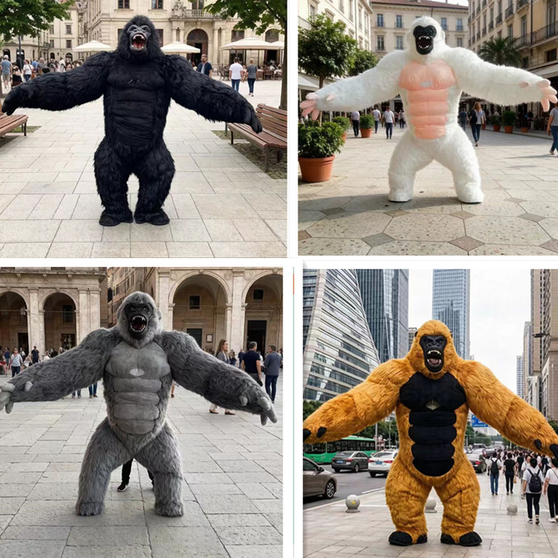Inflatable Mascot Gorilla Cost - đánh giá và giá Inflatable Dinosaur Costume Adult