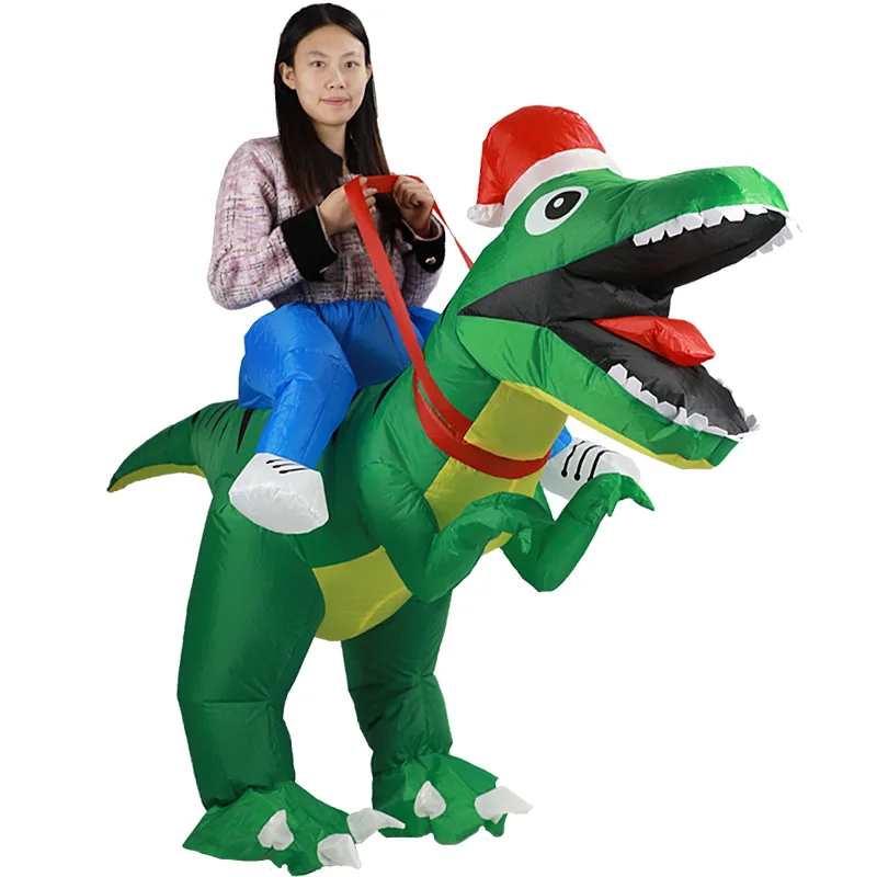 Tyrannosaurus Rex Christmas In - đánh giá và giá Inflatable Dinosaur Costume Adult